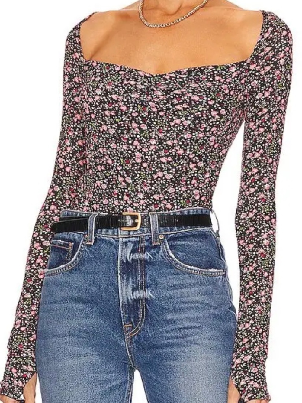 NWOT MICHAEL LAUREN  Kiran Top In Black Size M